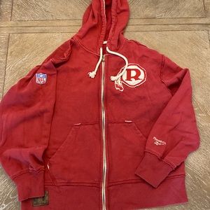 Washington Redskins Vintage Reebok Zipper Hoodie XL Retro